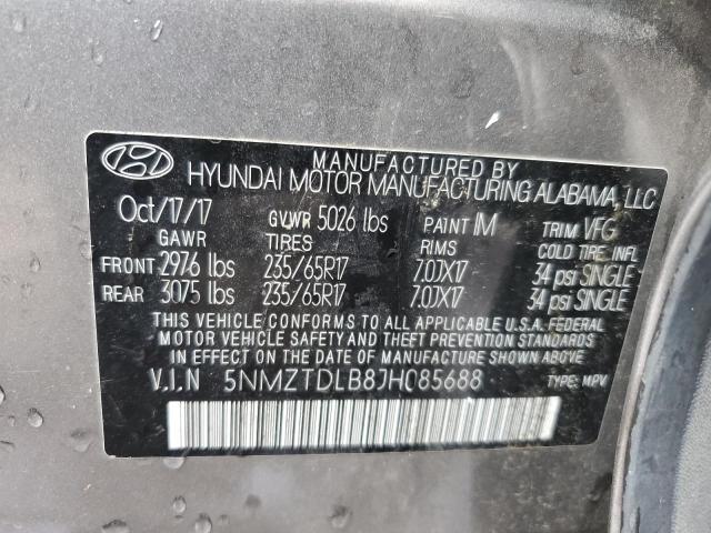 Photo 12 VIN: 5NMZTDLB8JH085688 - HYUNDAI SANTA FE 