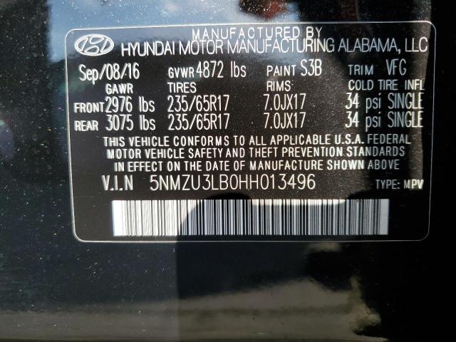 Photo 13 VIN: 5NMZU3LB0HH013496 - HYUNDAI SANTA FE S 