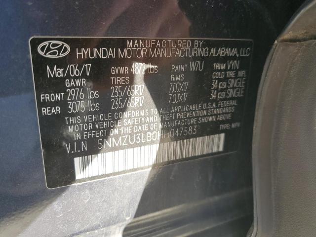 Photo 12 VIN: 5NMZU3LB0HH047583 - HYUNDAI SANTA FE S 