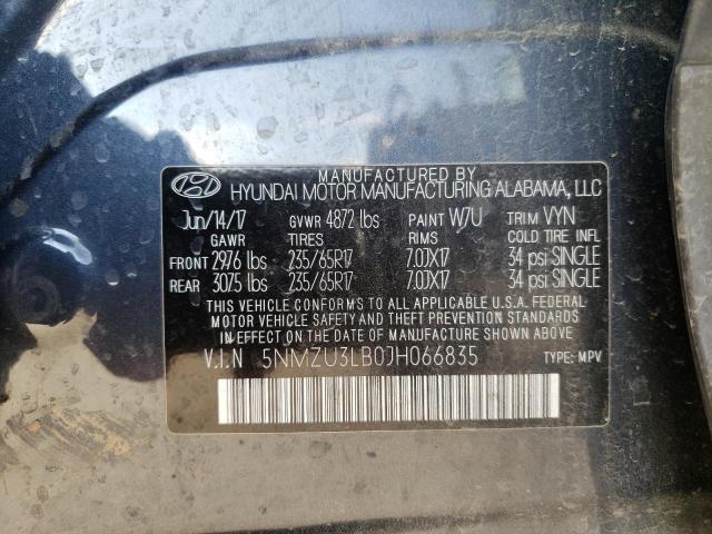 Photo 12 VIN: 5NMZU3LB0JH066835 - HYUNDAI SANTA FE S 