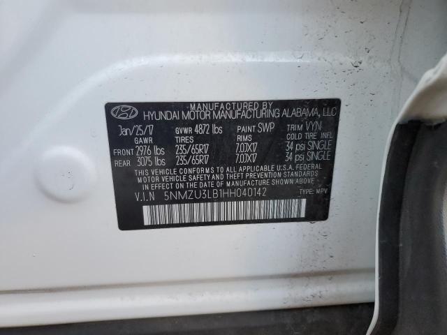 Photo 11 VIN: 5NMZU3LB1HH040142 - HYUNDAI SANTA FE 