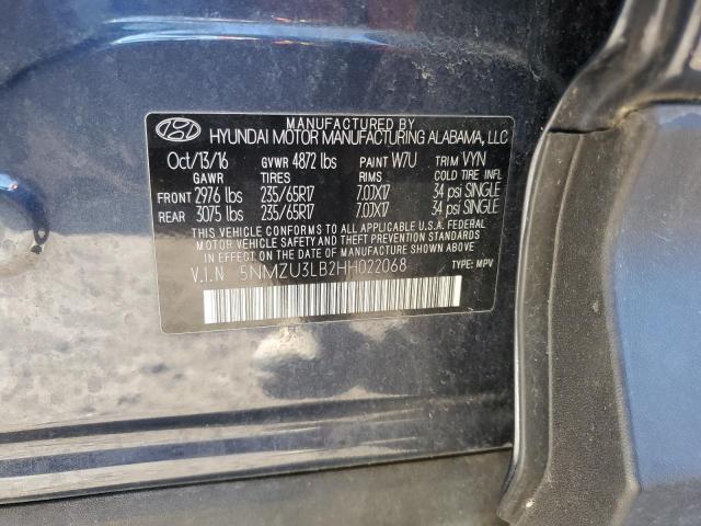 Photo 13 VIN: 5NMZU3LB2HH022068 - HYUNDAI SANTA FE 