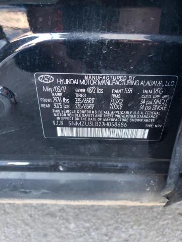 Photo 9 VIN: 5NMZU3LB2JH058686 - HYUNDAI SANTA FE S 