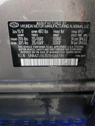 Photo 12 VIN: 5NMZU3LB2JH066786 - HYUNDAI SANTA FE S 