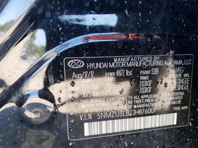 Photo 12 VIN: 5NMZU3LB2JH076007 - HYUNDAI SANTA FE 