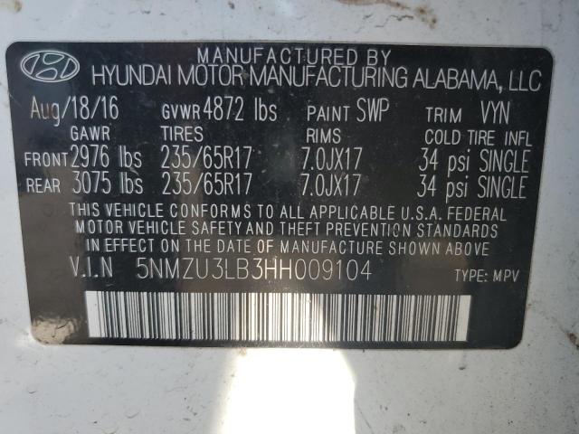 Photo 13 VIN: 5NMZU3LB3HH009104 - HYUNDAI SANTA FE S 