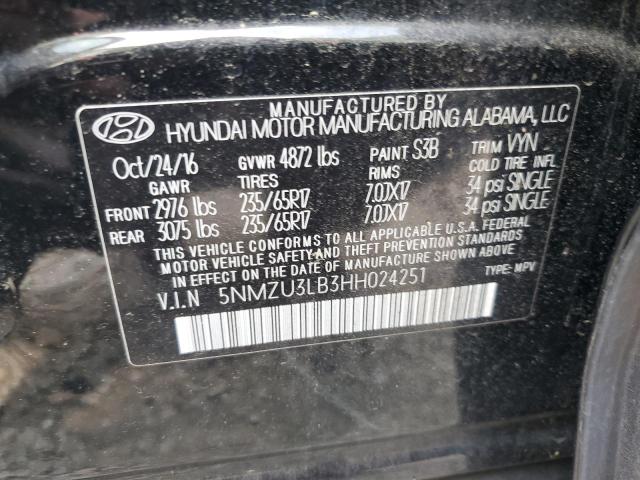 Photo 12 VIN: 5NMZU3LB3HH024251 - HYUNDAI SANTA FE S 