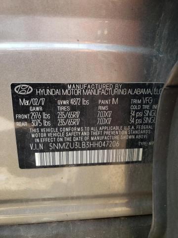 Photo 11 VIN: 5NMZU3LB3HH047206 - HYUNDAI SANTA FE S 