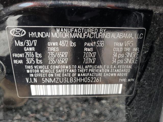 Photo 12 VIN: 5NMZU3LB3HH052261 - HYUNDAI SANTA FE S 