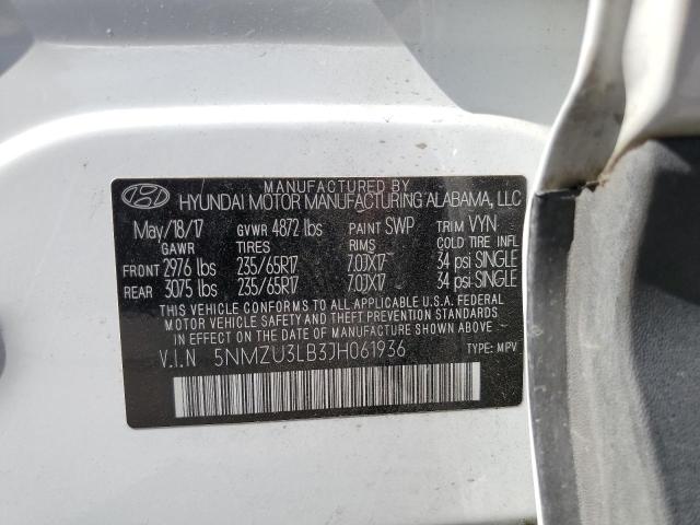 Photo 12 VIN: 5NMZU3LB3JH061936 - HYUNDAI SANTA FE S 