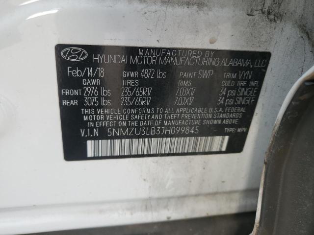 Photo 12 VIN: 5NMZU3LB3JH099845 - HYUNDAI SANTA FE S 