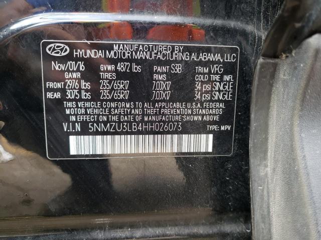 Photo 9 VIN: 5NMZU3LB4HH026073 - HYUNDAI SANTA FE S 