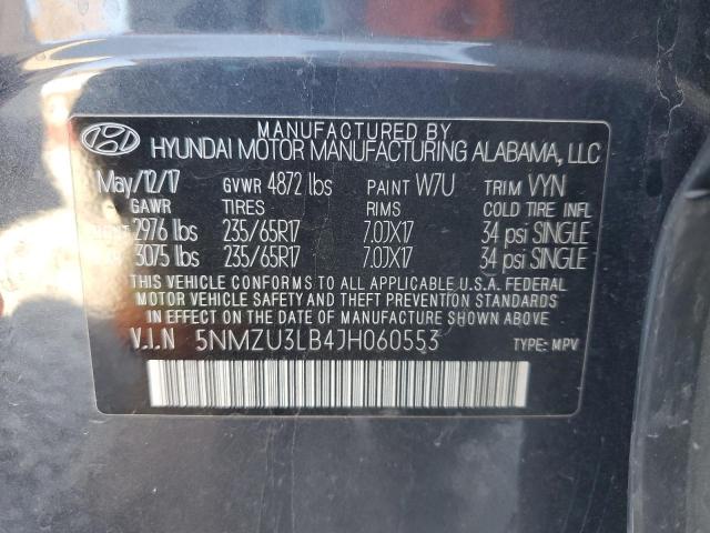 Photo 12 VIN: 5NMZU3LB4JH060553 - HYUNDAI SANTA FE S 