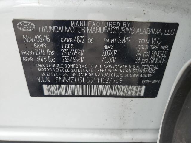 Photo 12 VIN: 5NMZU3LB5HH027569 - HYUNDAI SANTA FE 