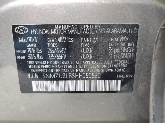 Photo 13 VIN: 5NMZU3LB5HH050530 - HYUNDAI SANTA FE 