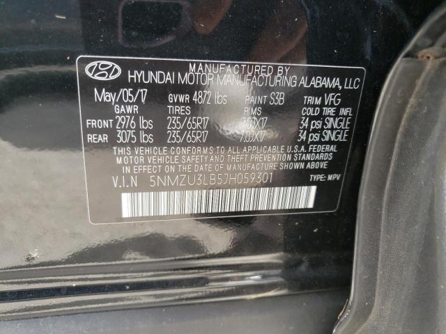 Photo 9 VIN: 5NMZU3LB5JH059301 - HYUNDAI SANTA FE S 