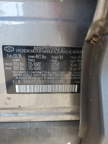 Photo 12 VIN: 5NMZU3LB5JH098390 - HYUNDAI SANTA FE S 