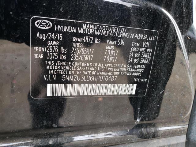 Photo 12 VIN: 5NMZU3LB6HH010487 - HYUNDAI SANTA FE S 