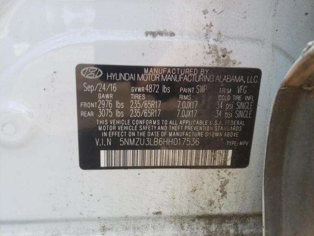 Photo 11 VIN: 5NMZU3LB6HH017536 - HYUNDAI SANTA FE S 