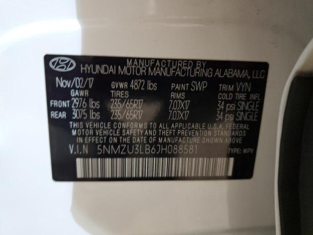 Photo 12 VIN: 5NMZU3LB6JH088581 - HYUNDAI SANTA FE S 