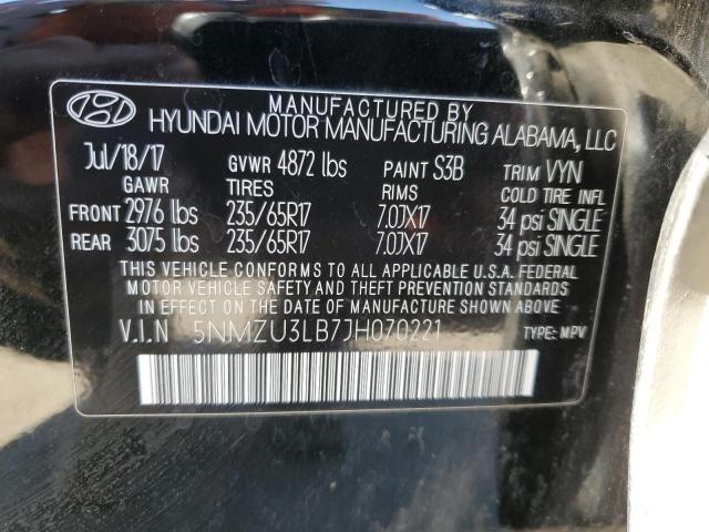 Photo 12 VIN: 5NMZU3LB7JH070221 - HYUNDAI SANTA FE 