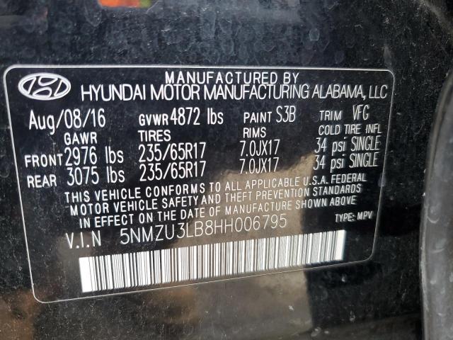 Photo 13 VIN: 5NMZU3LB8HH006795 - HYUNDAI SANTE FE 