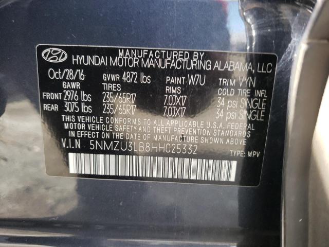 Photo 11 VIN: 5NMZU3LB8HH025332 - HYUNDAI SANTA FE S 