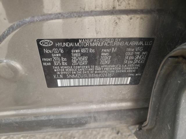 Photo 9 VIN: 5NMZU3LB8HH026187 - HYUNDAI SANTA FE S 