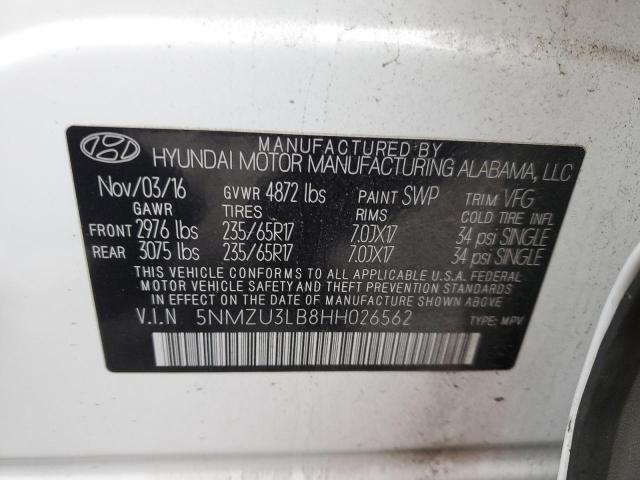 Photo 12 VIN: 5NMZU3LB8HH026562 - HYUNDAI SANTA FE S 