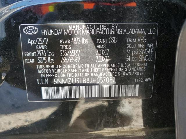 Photo 13 VIN: 5NMZU3LB8JH057087 - HYUNDAI SANTA FE S 