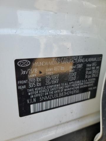 Photo 9 VIN: 5NMZU3LB8JH096956 - HYUNDAI SANTA FE S 