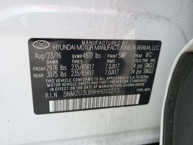 Photo 12 VIN: 5NMZU3LB9HH010273 - HYUNDAI SANTA FE 