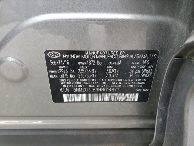 Photo 12 VIN: 5NMZU3LB9HH014873 - HYUNDAI SANTA FE 