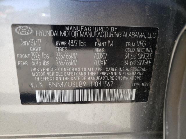 Photo 12 VIN: 5NMZU3LB9HH041362 - HYUNDAI SANTA FE S 