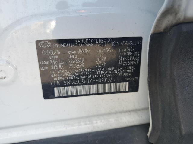 Photo 12 VIN: 5NMZU3LBXHH020102 - HYUNDAI SANTA FE S 