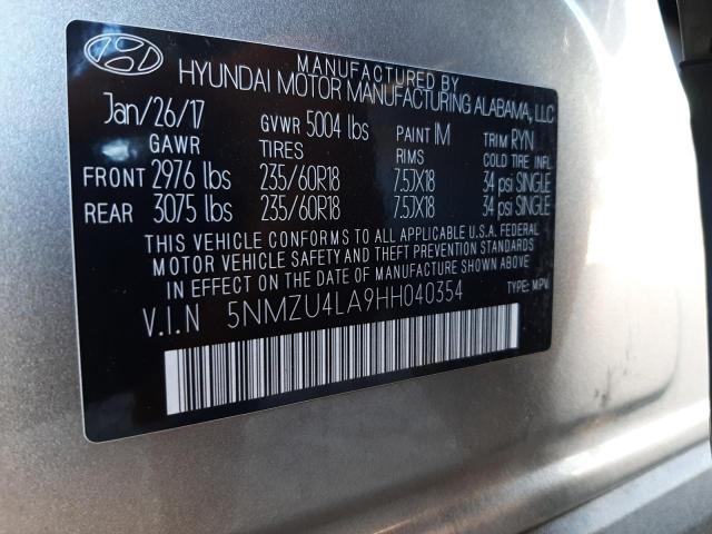 Photo 11 VIN: 5NMZU4LA9HH040354 - HYUNDAI SANTA FE S 