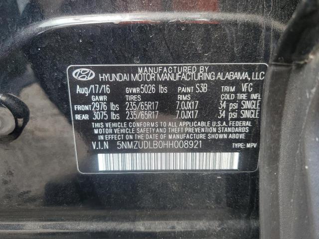 Photo 11 VIN: 5NMZUDLB0HH008921 - HYUNDAI SANTA FE S 