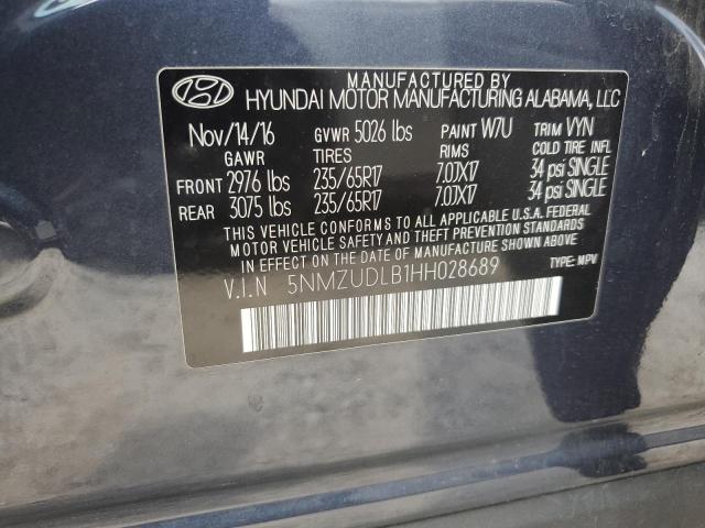 Photo 13 VIN: 5NMZUDLB1HH028689 - HYUNDAI SANTA FE 