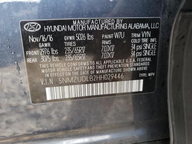 Photo 9 VIN: 5NMZUDLB2HH029446 - HYUNDAI SANTA FE S 