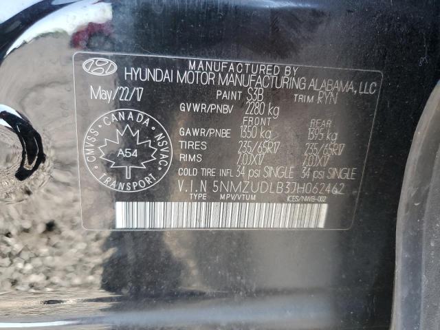 Photo 13 VIN: 5NMZUDLB3JH062462 - HYUNDAI SANTA FE 