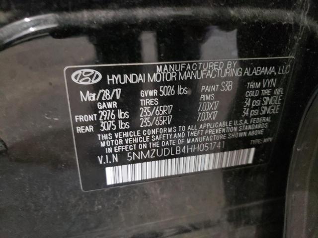 Photo 12 VIN: 5NMZUDLB4HH051741 - HYUNDAI SANTA FE S 