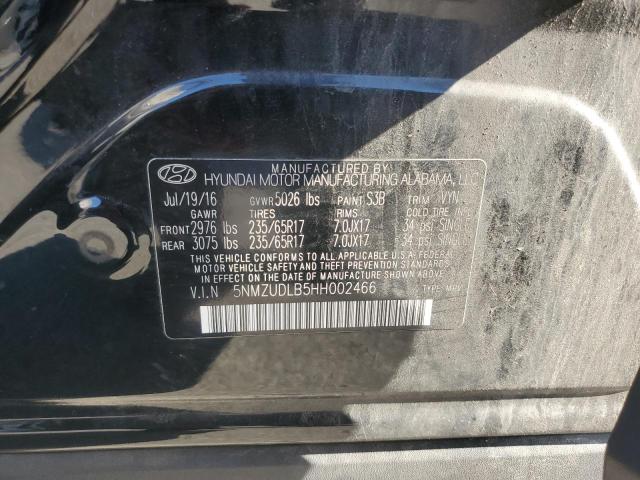 Photo 12 VIN: 5NMZUDLB5HH002466 - HYUNDAI SANTA FE S 