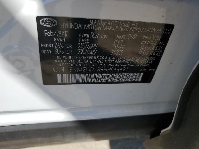 Photo 11 VIN: 5NMZUDLB6HH046492 - HYUNDAI SANTA FE S 