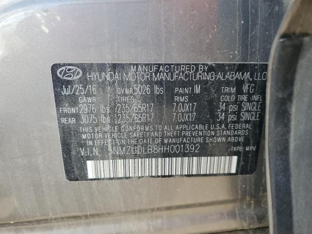 Photo 13 VIN: 5NMZUDLB8HH001392 - HYUNDAI SANTA FE 