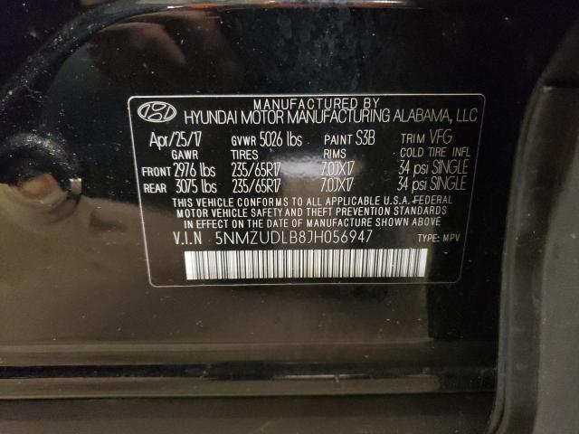 Photo 11 VIN: 5NMZUDLB8JH056947 - HYUNDAI SANTA FE 