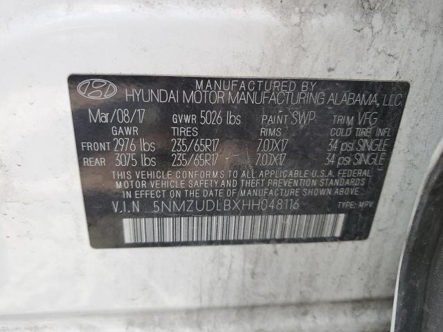 Photo 12 VIN: 5NMZUDLBXHH048116 - HYUNDAI SANTA FE S 