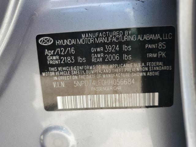 Photo 11 VIN: 5NPD74LF0HH056684 - HYUNDAI ELANTRA SE 