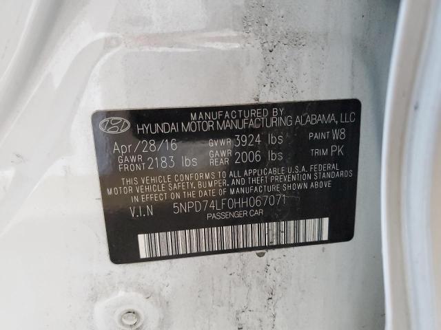 Photo 12 VIN: 5NPD74LF0HH067071 - HYUNDAI ELANTRA SE 