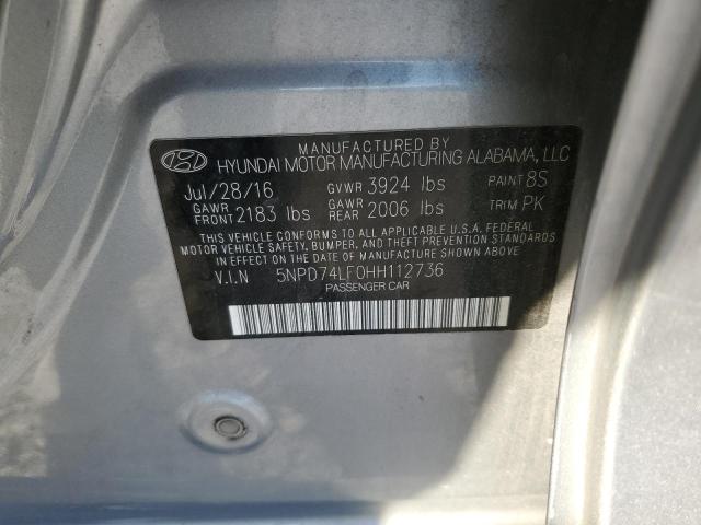 Photo 11 VIN: 5NPD74LF0HH112736 - HYUNDAI ELANTRA SE 