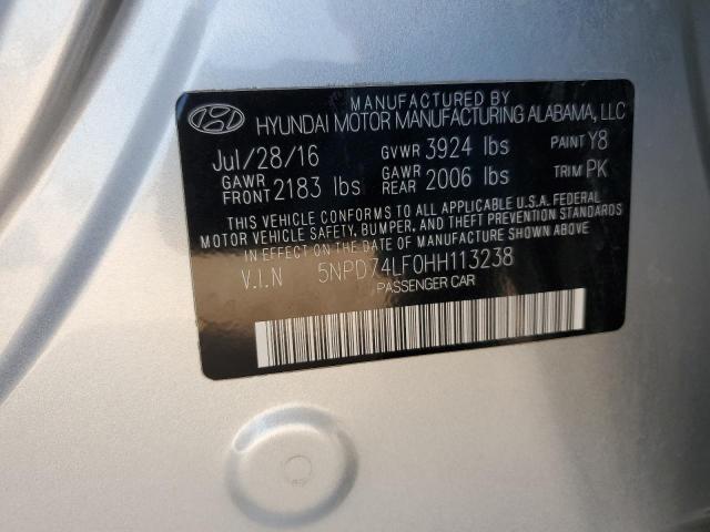 Photo 11 VIN: 5NPD74LF0HH113238 - HYUNDAI ELANTRA SE 